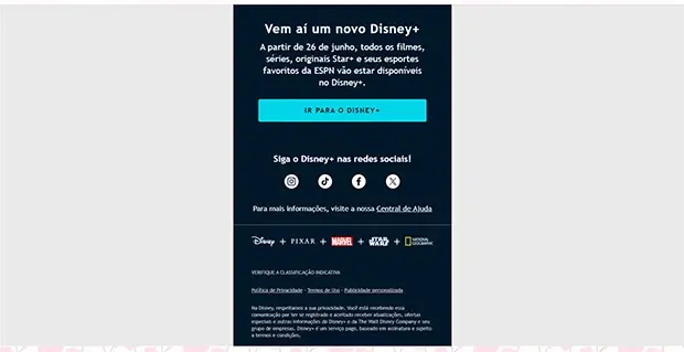 Lançamento Disney+