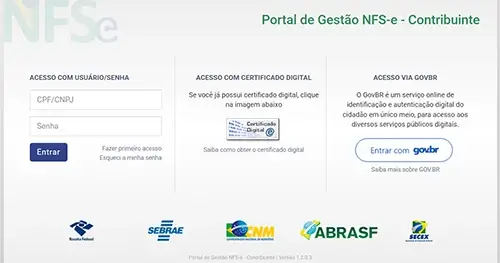 Portal de Gestão NFS-e