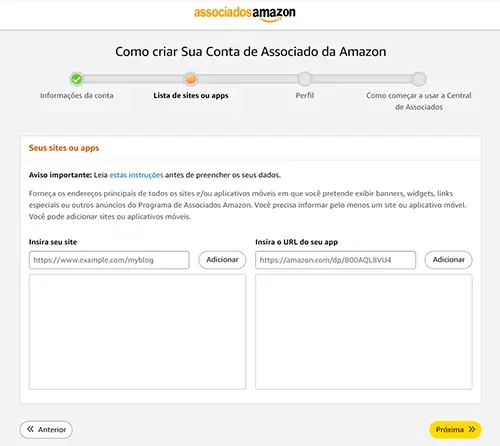 Canais de divulgação do Afiliado Amazon